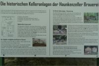 03 Info-Tafel Historische Kelleranlagen der Haunkenzeller Brauerei